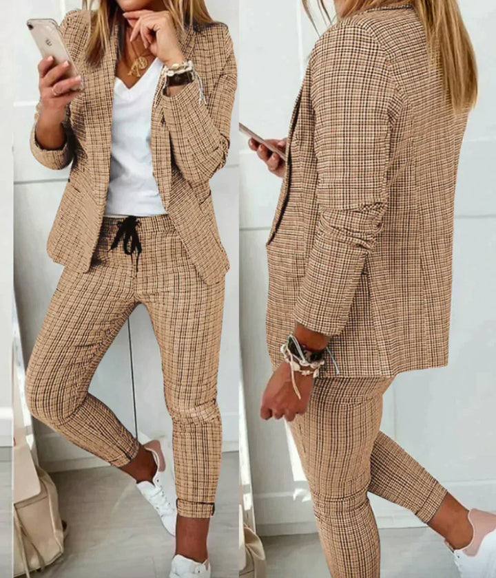 Luxury Ladies Suit - Celeste-Beige-S-State of Style