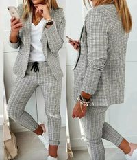 Luxury Ladies Suit - Celeste-Light Grey-S-State of Style
