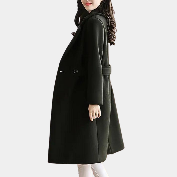 Luxury Ladies Winter Coat - Elise-Black-XS-State of Style