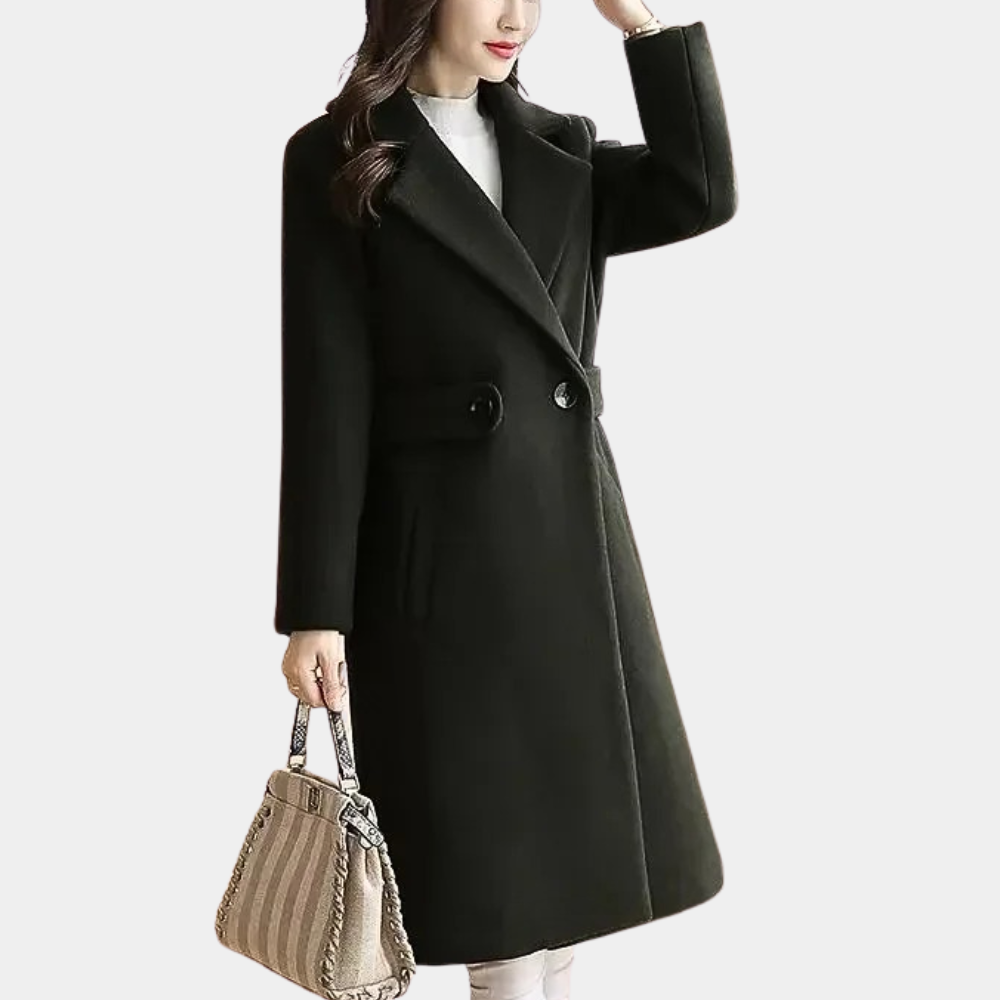 Luxury Ladies Winter Coat - Elise-Black-XS-State of Style