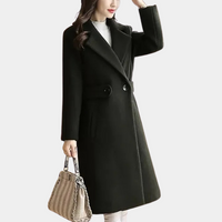 Luxury Ladies Winter Coat - Elise-Black-XS-State of Style