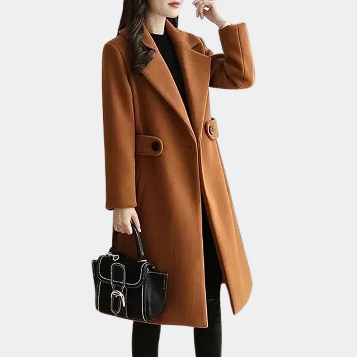 Luxury Ladies Winter Coat - Elise-Brown-XS-State of Style