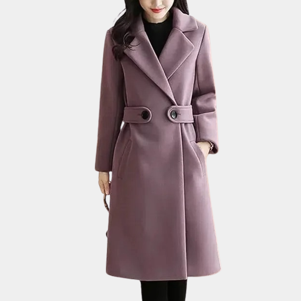 Luxury Ladies Winter Coat - Elise-Purple-XS-State of Style
