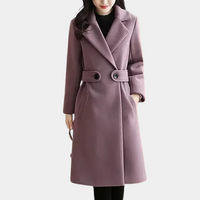 Luxury Ladies Winter Coat - Elise-Purple-XS-State of Style
