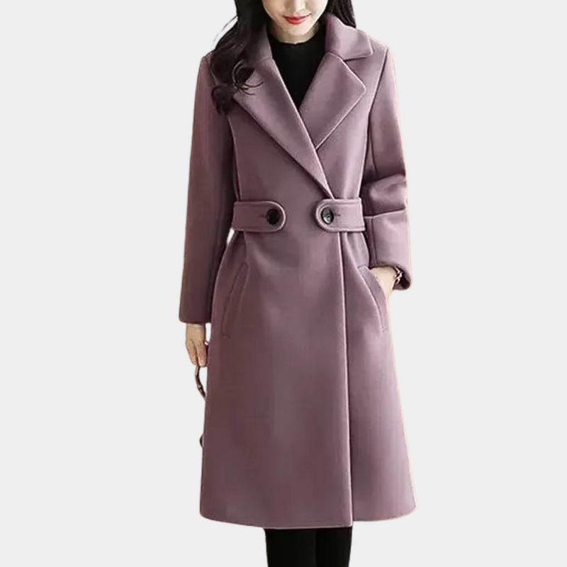 Luxury Ladies Winter Coat - Elise-Purple-XS-State of Style