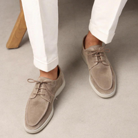 Luxury Leather Lace-up Loafers for Men - Diederik-Beige-5.0-State of Style