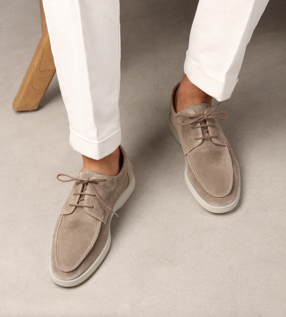 Luxury Leather Loafers for Men - Aiden-Light Beige-38-State of Style