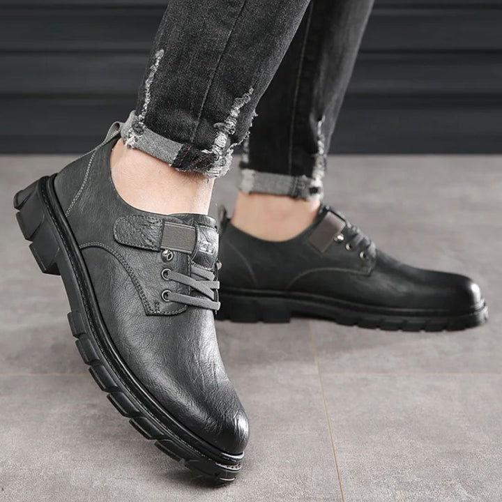 Luxury Leather Moccasins Harvey – Stylish & Breathable Comfort-Black-6.0-State of Style