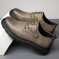 Luxury Leather Moccasins Harvey – Stylish & Breathable Comfort-Khaki-6.0-State of Style