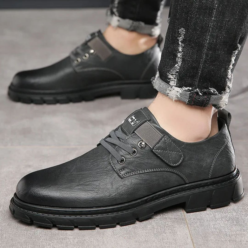 Luxury Leather Moccasins Harvey – Stylish & Breathable Comfort-Khaki-6.0-State of Style