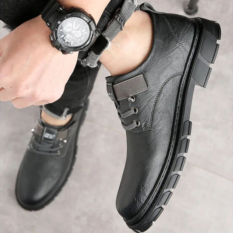 Luxury Leather Moccasins Harvey – Stylish & Breathable Comfort-Khaki-6.0-State of Style