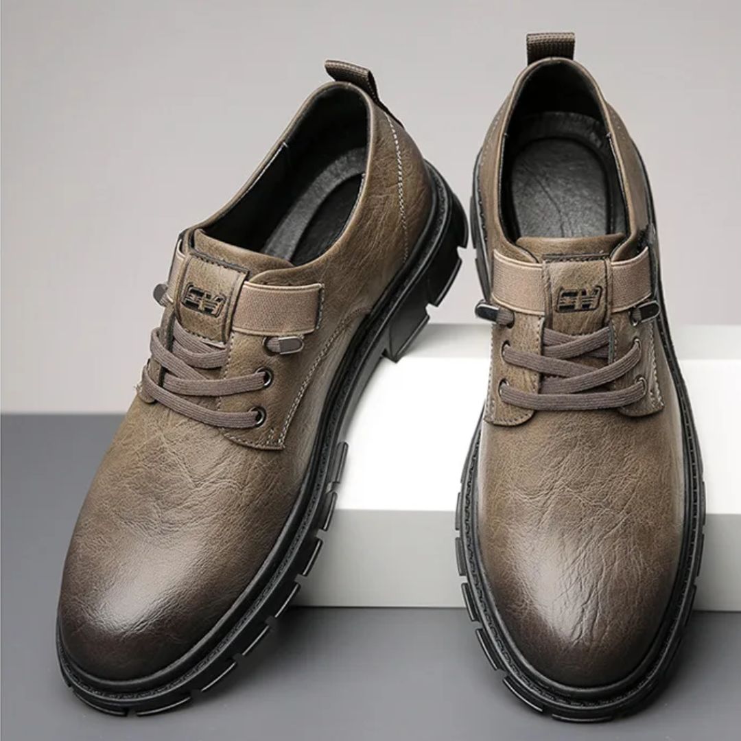 Luxury Leather Moccasins Harvey – Stylish & Breathable Comfort-Khaki-6.0-State of Style