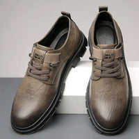 Luxury Leather Moccasins Harvey – Stylish & Breathable Comfort-Khaki-6.0-State of Style