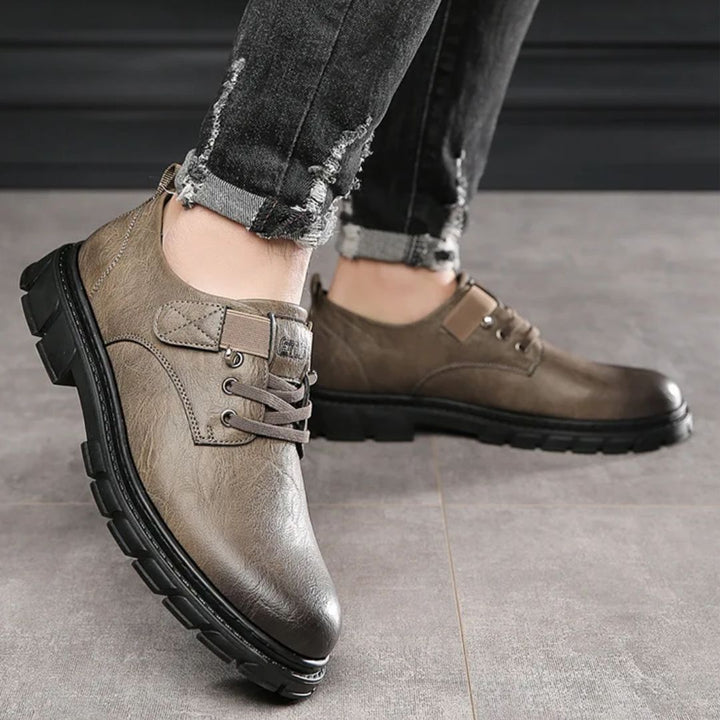 Luxury Leather Moccasins Harvey – Stylish & Breathable Comfort-Khaki-6.0-State of Style