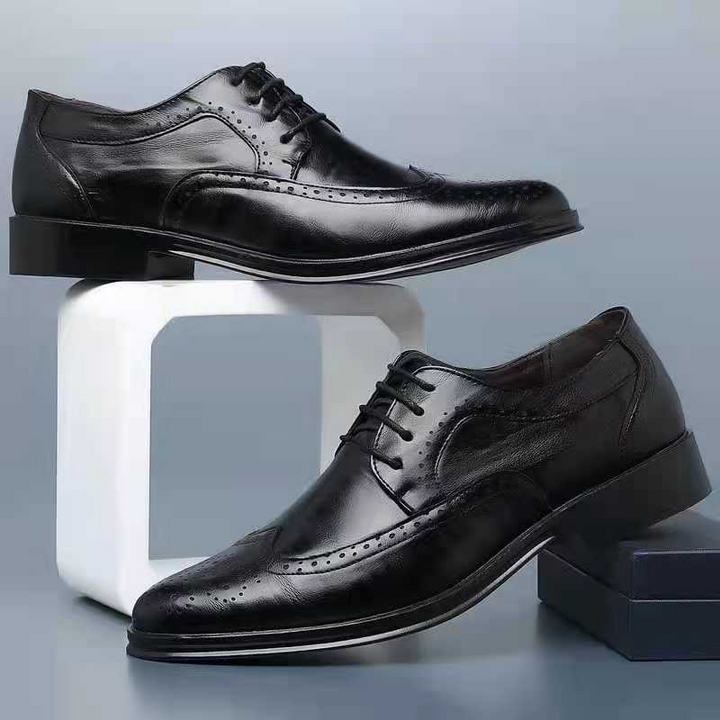 Luxury Leather Shoes for Men - Noah-Black-7-State of Style