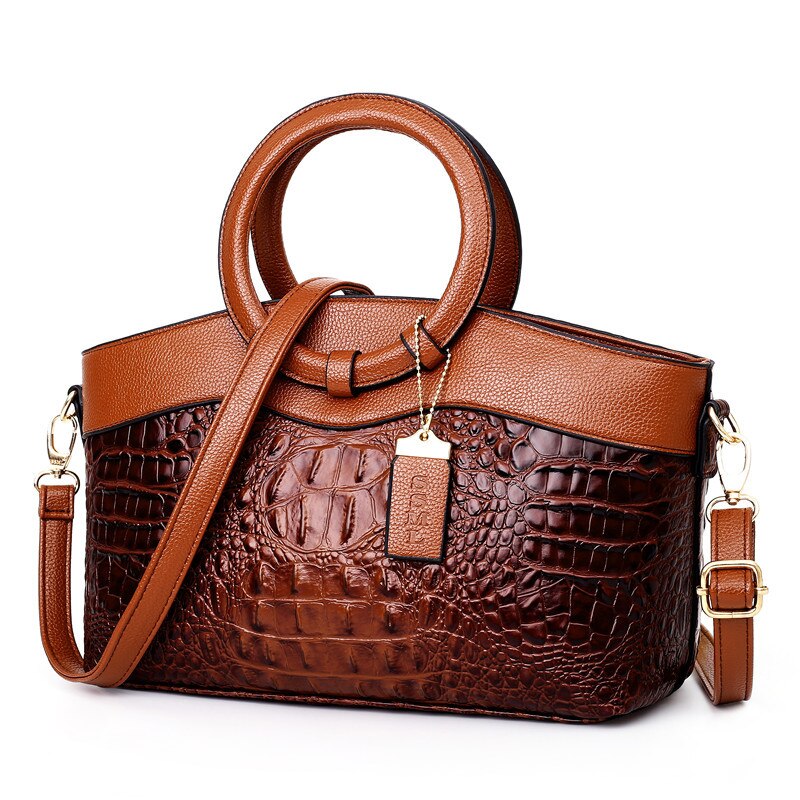 Luxury Leather Shoulder Bag - Liva-Coffee-State of Style
