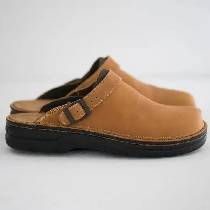 Luxury leather slippers for men – Elias-Brown-6-State of Style
