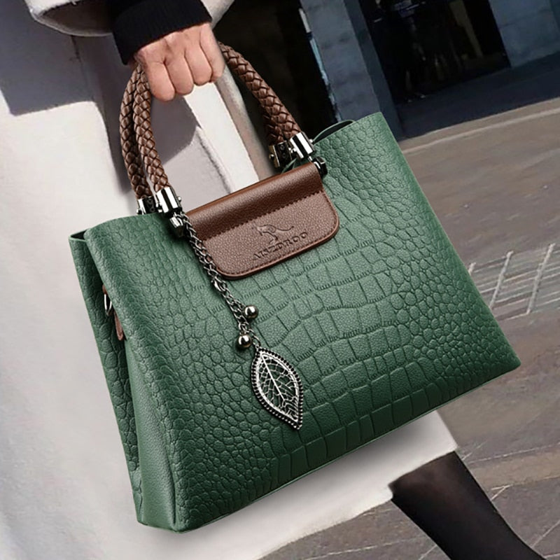 Luxury Leather Women's Handbag - Amara-Black-State of Style