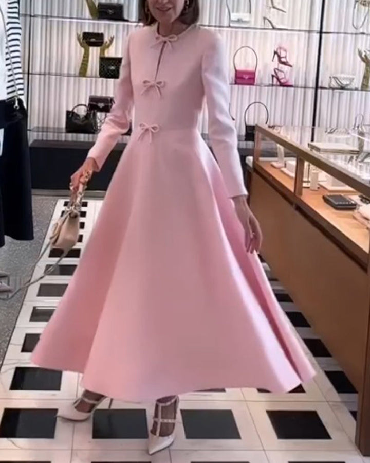 Luxury Maxi Dress with Bows - Celine-State of Style