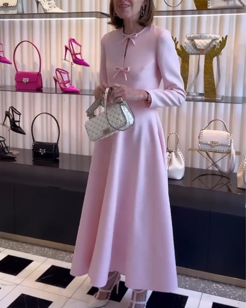 Luxury Maxi Dress with Bows - Celine-State of Style