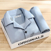 Luxury Men's Pyjama Set - Oliver-Grey-L-State of Style