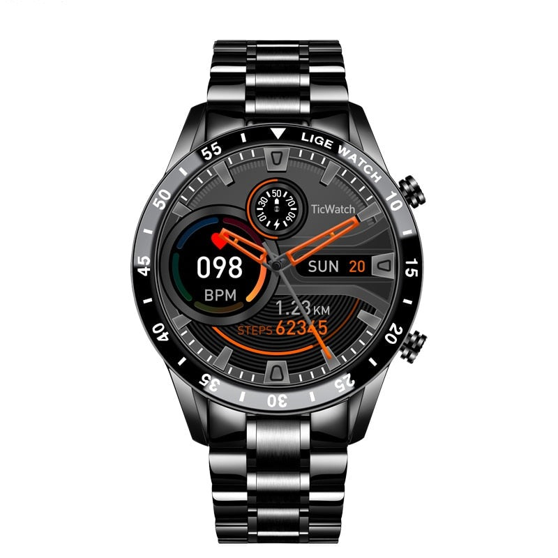 Luxury Men's Smartwatch – Axel-Black 40 mm-State of Style