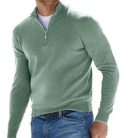 Luxury Men's Zip Sweater - Mason-Green-S-State of Style