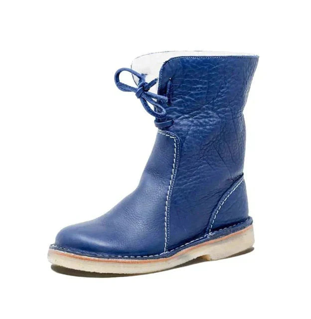 Luxury Mid Calf Padded Ladies' Boots - Sophia Hike Boot-Blue-3.5-State of Style