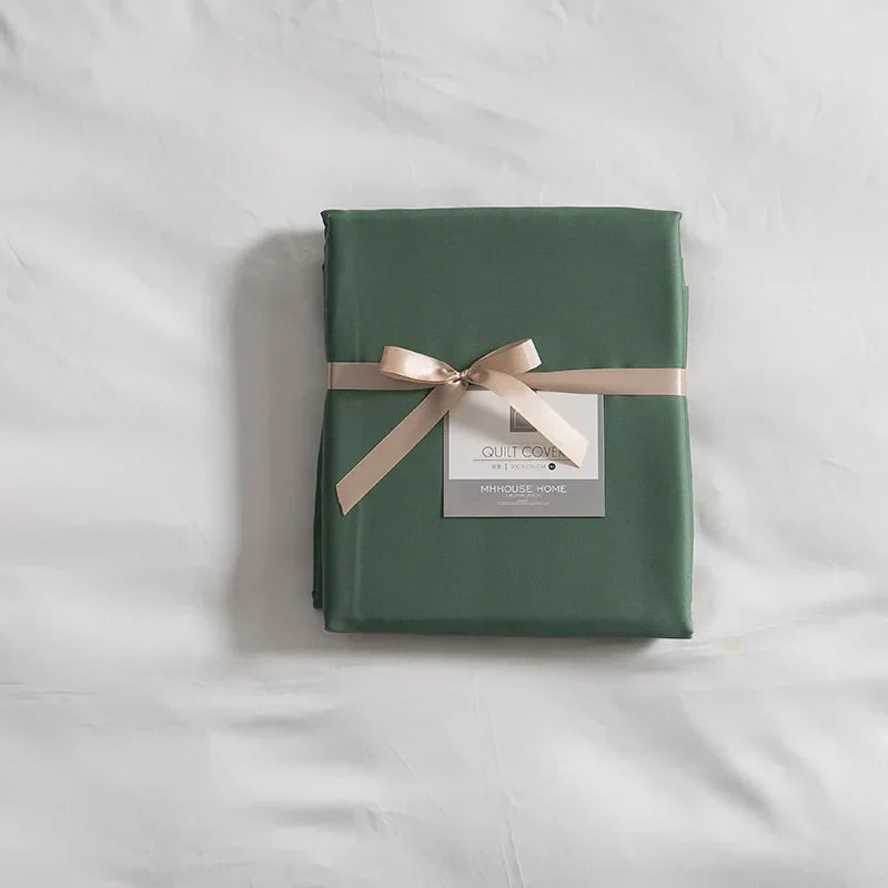 Luxury Natural Silk Duvet Cover - SilkEssence-Green-1.5m Bed-State of Style