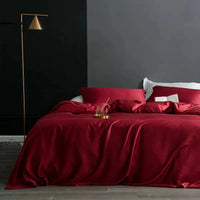 Luxury Natural Silk Duvet Cover - SilkEssence-Red-1.5m Bed-State of Style