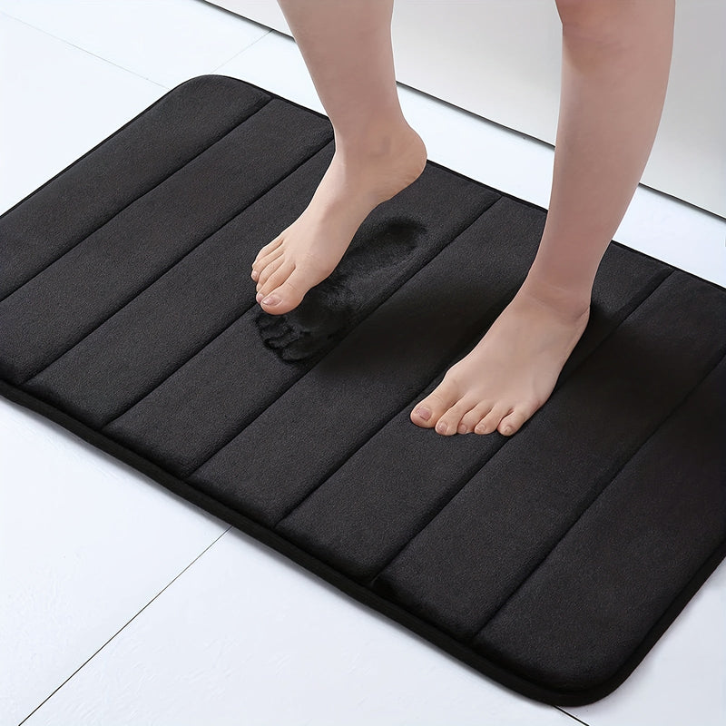 Luxury Non-Slip Bath Mat - Livia-Black-40 x 60 cm-State of Style