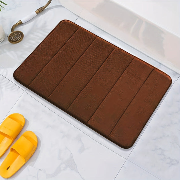 Luxury Non-Slip Bath Mat - Livia-Coffee-40 x 60 cm-State of Style