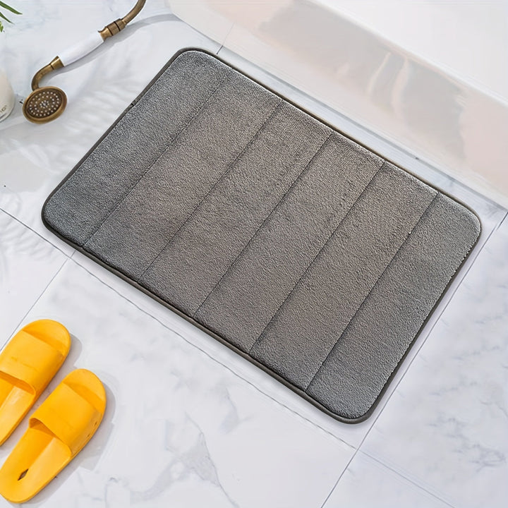 Luxury Non-Slip Bath Mat - Livia-Dark grey-40 x 60 cm-State of Style