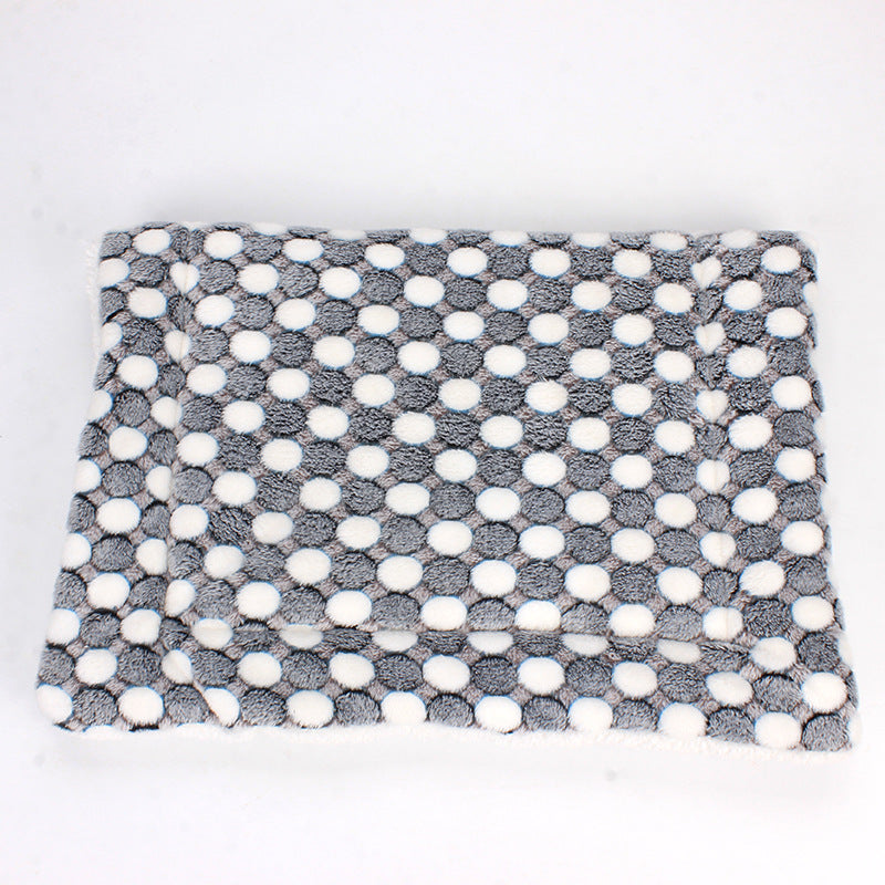 Luxury Pet Blanket - CozyCompanion-Grey Circles-S (40 x 80 cm)-State of Style