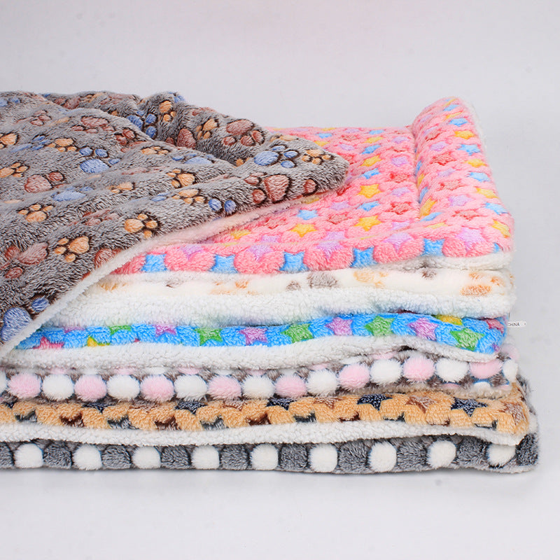 Luxury Pet Blanket - CozyCompanion-Khaki Stars-S (40 x 80 cm)-State of Style