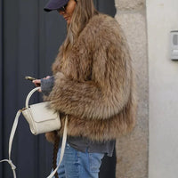 Luxury Plush Fur Coat for Women - Clarisse-S-State of Style