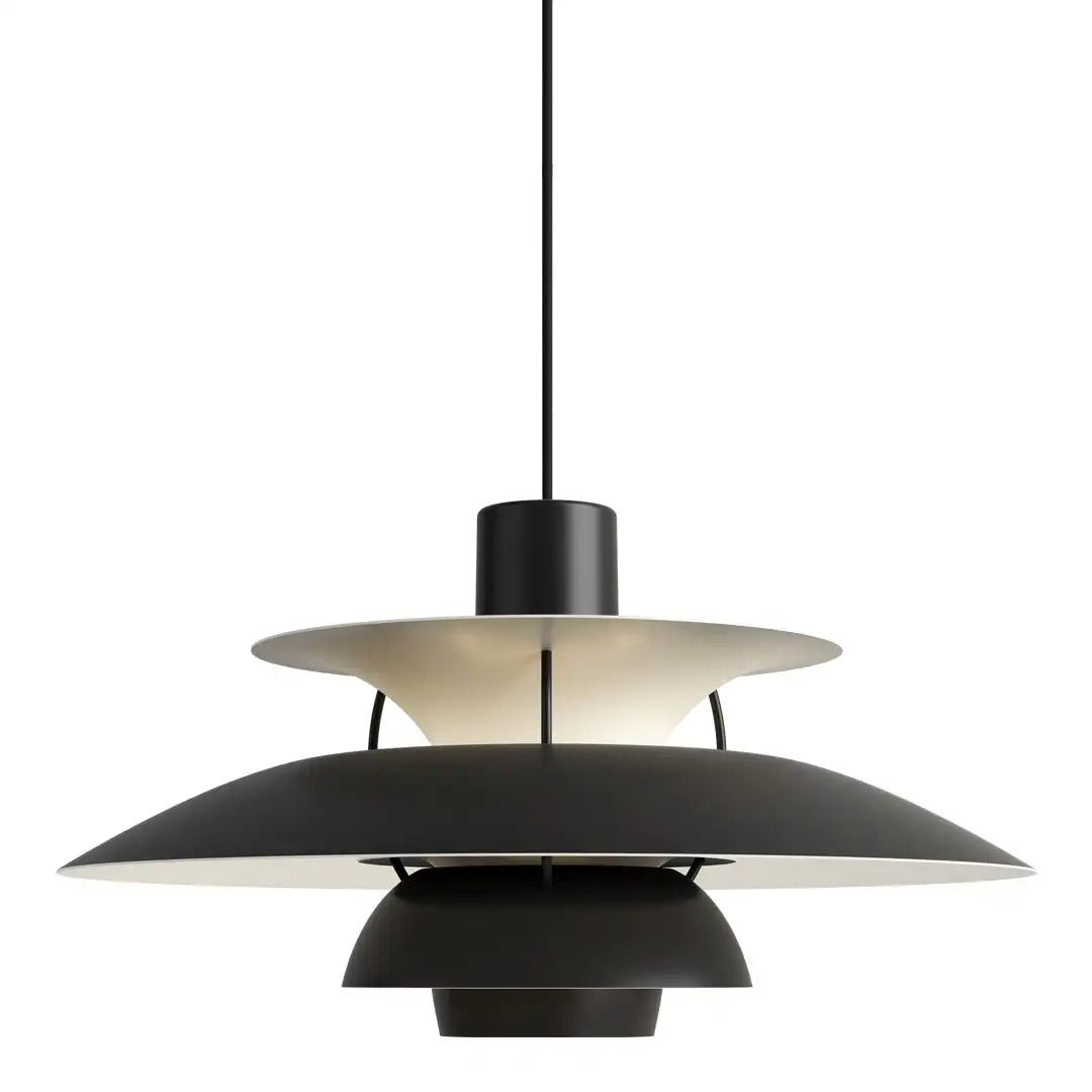 Luxury Round Ceiling Lamp - AeroLux-Black-30 cm-State of Style