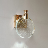 Luxury Round Crystal Wall Lamp – Celestia-Gold-Warm light-13cm-State of Style