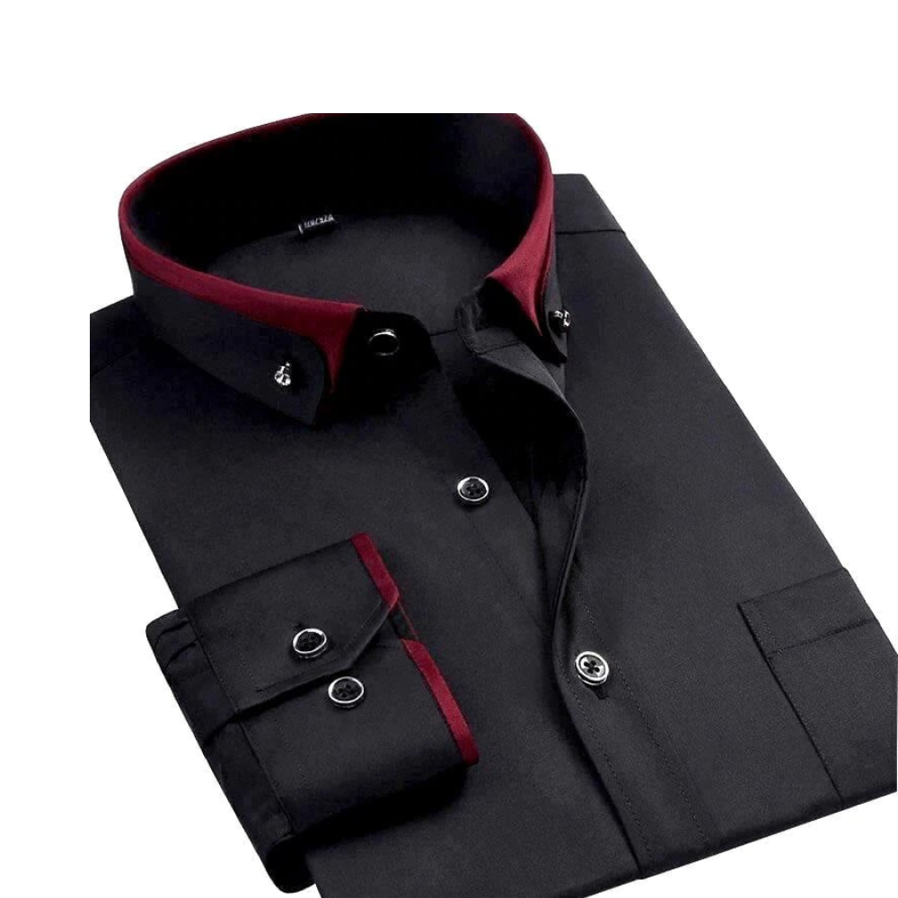 Luxury Shirt with Long Sleeves - Prestige-Black-XS-State of Style