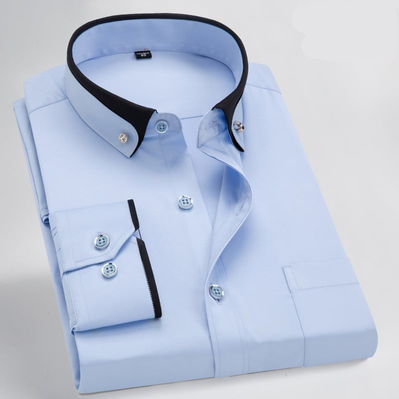 Luxury Shirt with Long Sleeves - Prestige-Light Blue-XS-State of Style
