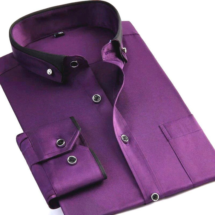 Luxury Shirt with Long Sleeves - Prestige-Purple-XS-State of Style