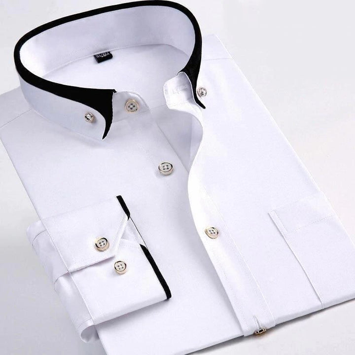 Luxury Shirt with Long Sleeves - Prestige-White-XS-State of Style
