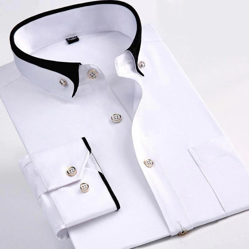 Luxury Shirt with Long Sleeves - Prestige-White-XS-State of Style