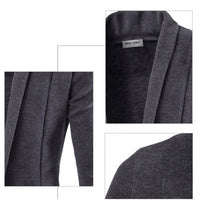 Luxury Slim-fit Stretch Men's Blazer - Dominic-Black-XS-State of Style