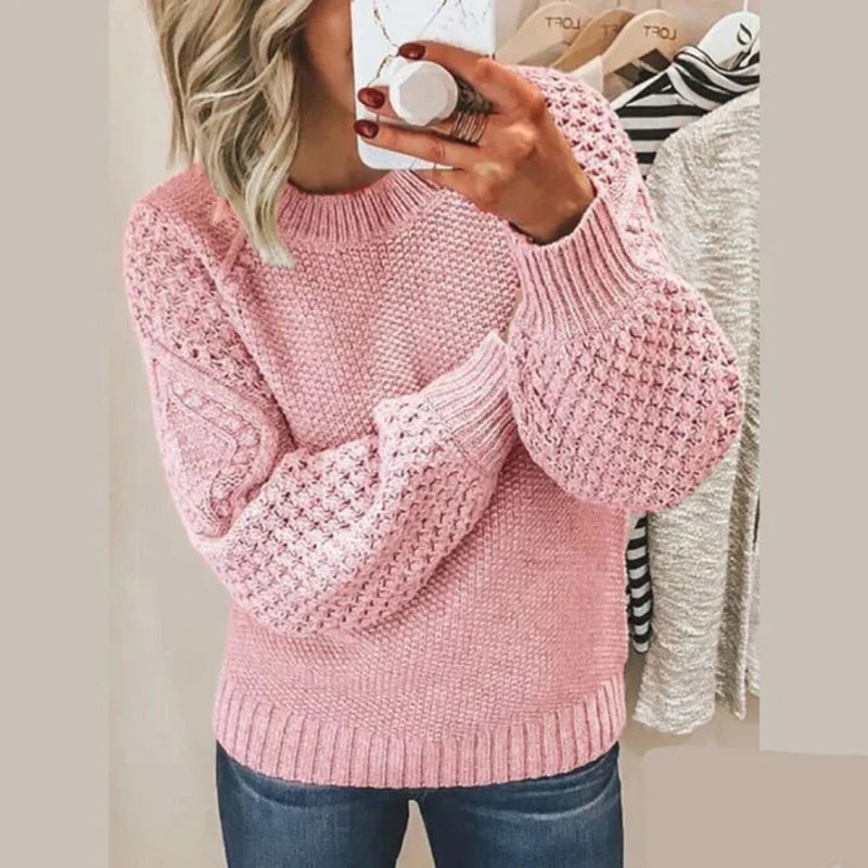 Luxury Stylish Ladies' Sweater - Aria-Pink-S-State of Style