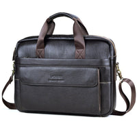 Luxury Stylish Leather Laptop Bag - Victor-Coffee-State of Style