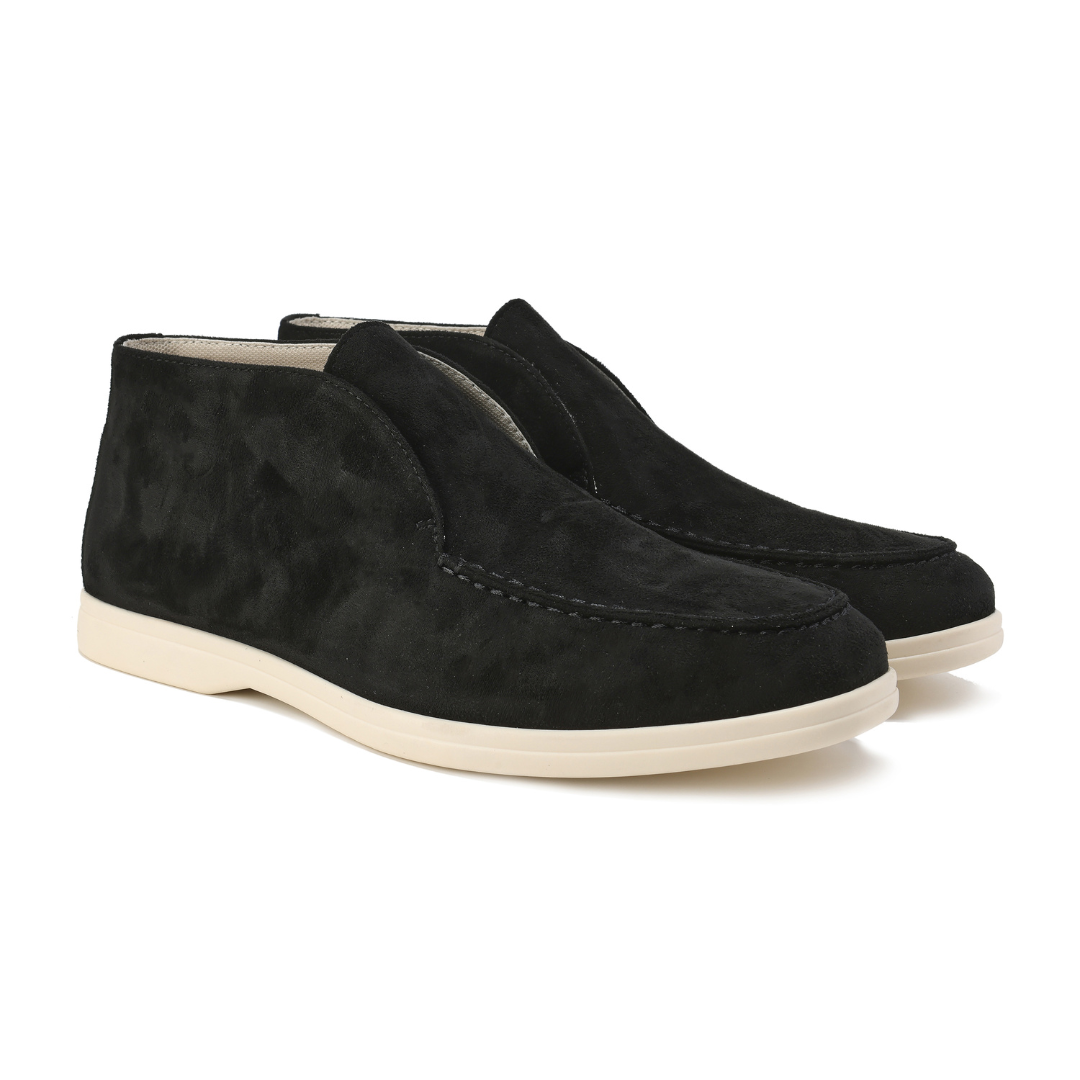 Luxury Suede Men's Loafers - Luca-Black-5.0-State of Style
