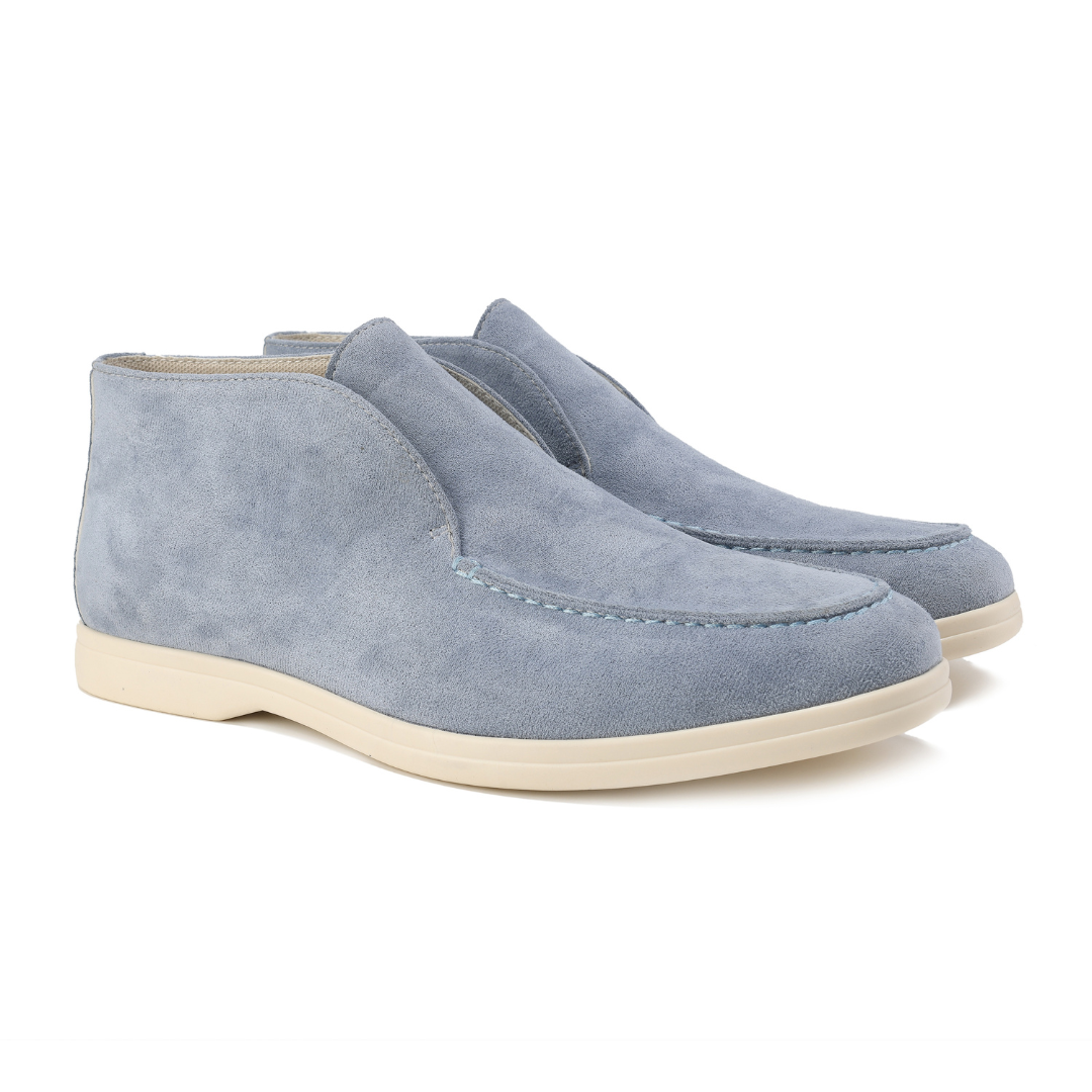 Luxury Suede Men's Loafers - Luca-Light Blue-5.0-State of Style