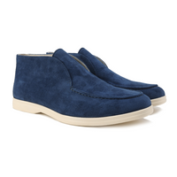 Luxury Suede Men's Loafers - Luca-Navy Blue-5.0-State of Style