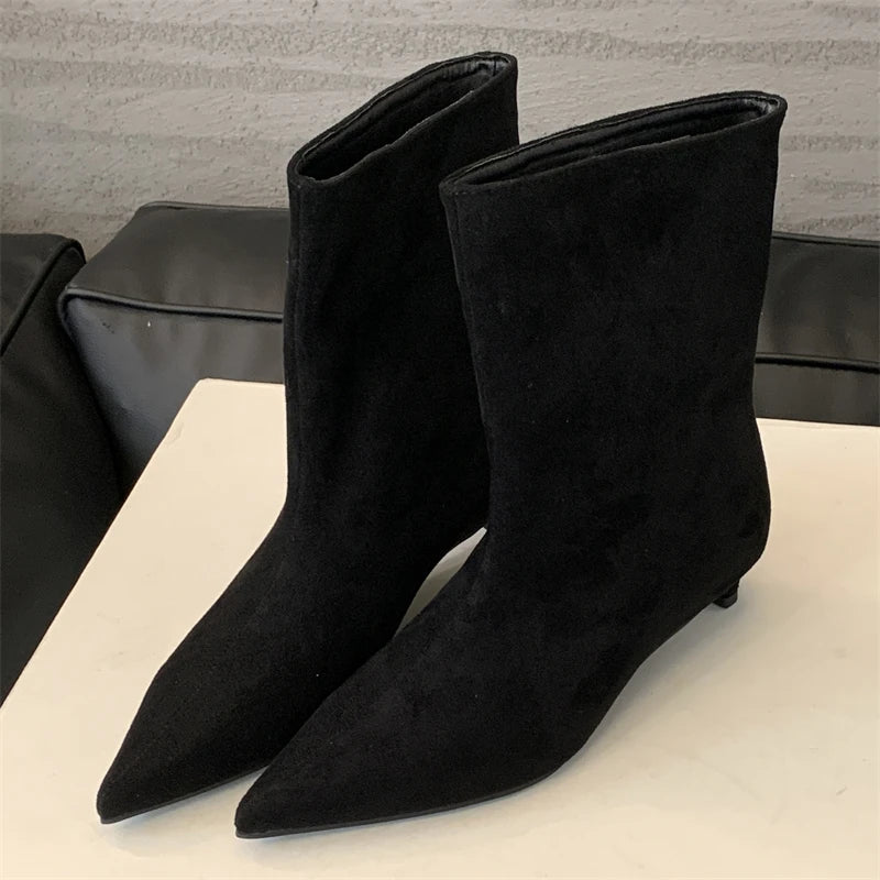 Luxury Suede Winter Boots - Sorena-Black-2.5-State of Style